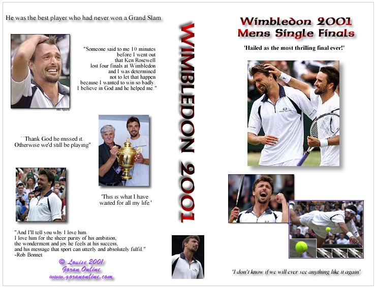 Goran Ivanisevic, Wimbledon 2001 Video Cover