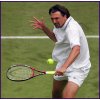 Goran Ivanisevic, one of the finest Serve & Volleyers' at The Championships, attacks the net.