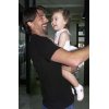  Croatian tennis player Goran Ivanisevic holds his baby daughter Amber Maria upon landing at the Zagreb airport after being defeated in 3rd round of the Wimbledon tennis tournament, Saturday, June 26, 2004. (AP Photo/Robert Rajtic)