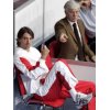 Croatia\'s Goran Ivanisevic with his father Srdjan (R) watch a practice session ahead of a Davis Cup final in Bratislava December 1, 2005. Croatia faces Slovakia in the Davis Cup finals. REUTERS/Nikola Solic
