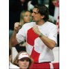 Croatia\'s Goran Ivanisevic watches compatriot Ivan Ljubicic play Slovakia\'s Dominik Hrbatya in the Davis Cup final. Even while basking in the reflected glory of Croatia\'s 3-2 Davis Cup finals triumph over Slovakia, Ivanisevic would not trade the nation\'s prize trophy for the joy he experienced when he won Wimbledon four years ago.(AFP/Jakub Sukup)  